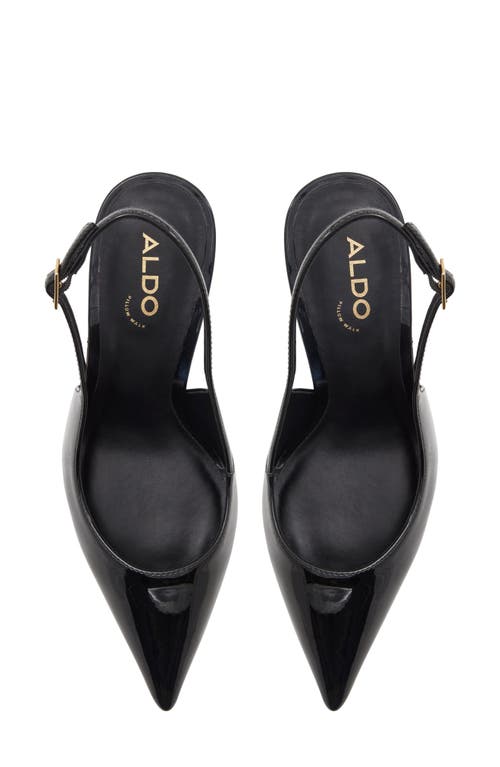 Aldo Seralina Pointed Toe Slingback Pump In Black