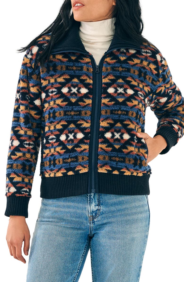 Faherty x ThunderVoice Eagle High Pile Fleece Jacket, Main, color,