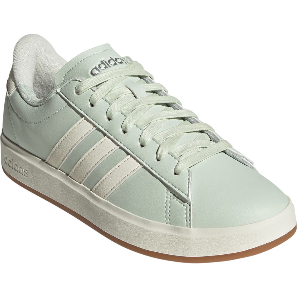 Adidas Originals Adidas Grand Court 2.0 Sneaker In Green/off White/silver Met.