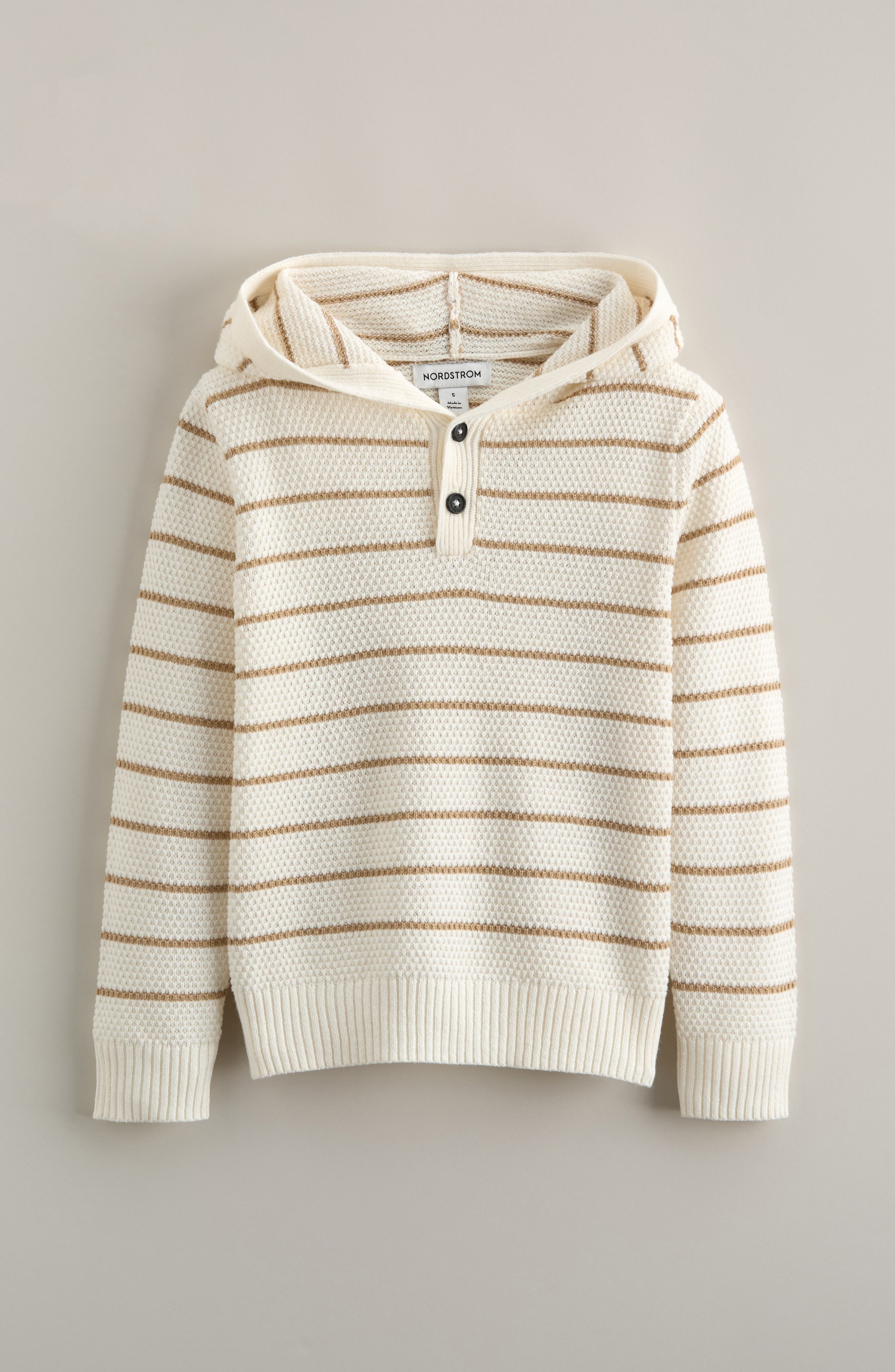 IVORY EGRET-TAN LEGACY STRIPE