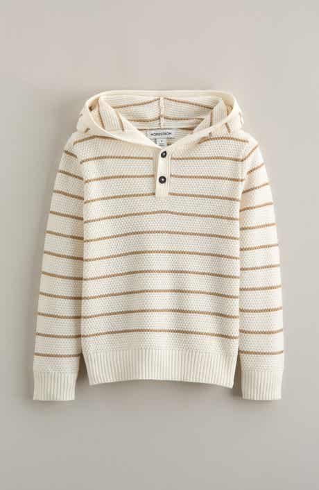Kids' Hooded Henley Sweater