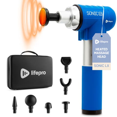 Sonic LX Heated Deep Tissue Massage Gun Portable Handheld Percussion Massager