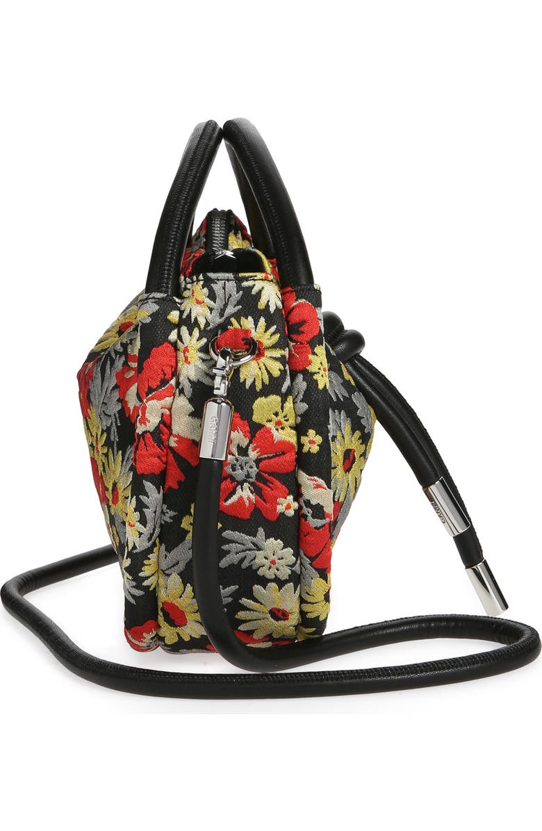 Ganni Mini Floral Knot Bag, Alternate, color,