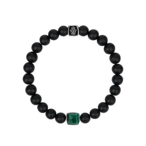 Abundant Positivity - Onyx Malachite Bracelet