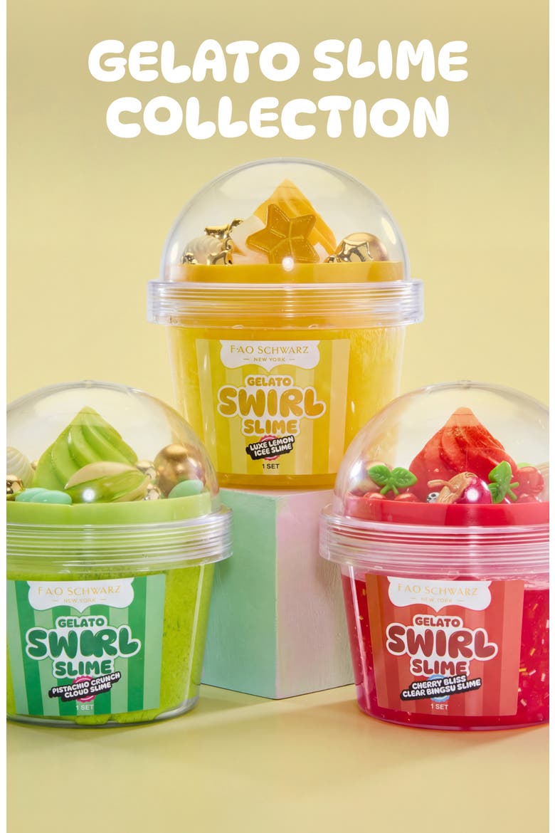 Kids' Gelato Swirl Slime Luxe Lemon, Alternate, color, YELLOW