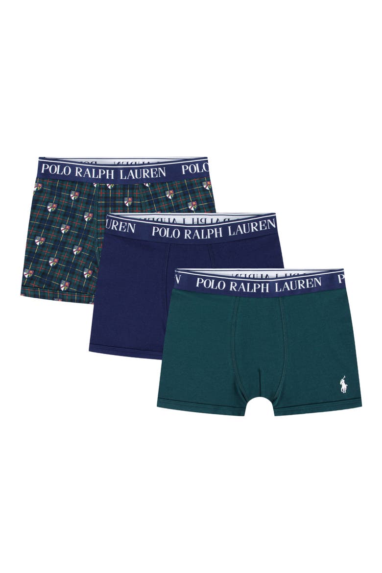 Kids' Assorted 3-Pack Stretch Cotton Boxers(Big Kid), Main, color, PINE GROVE