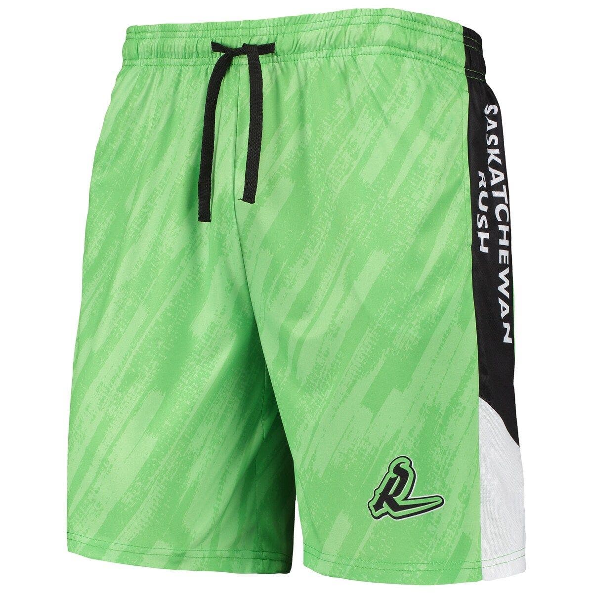 Men's FOCO Green Saskatchewan Rush Static Mesh Shorts - image 2