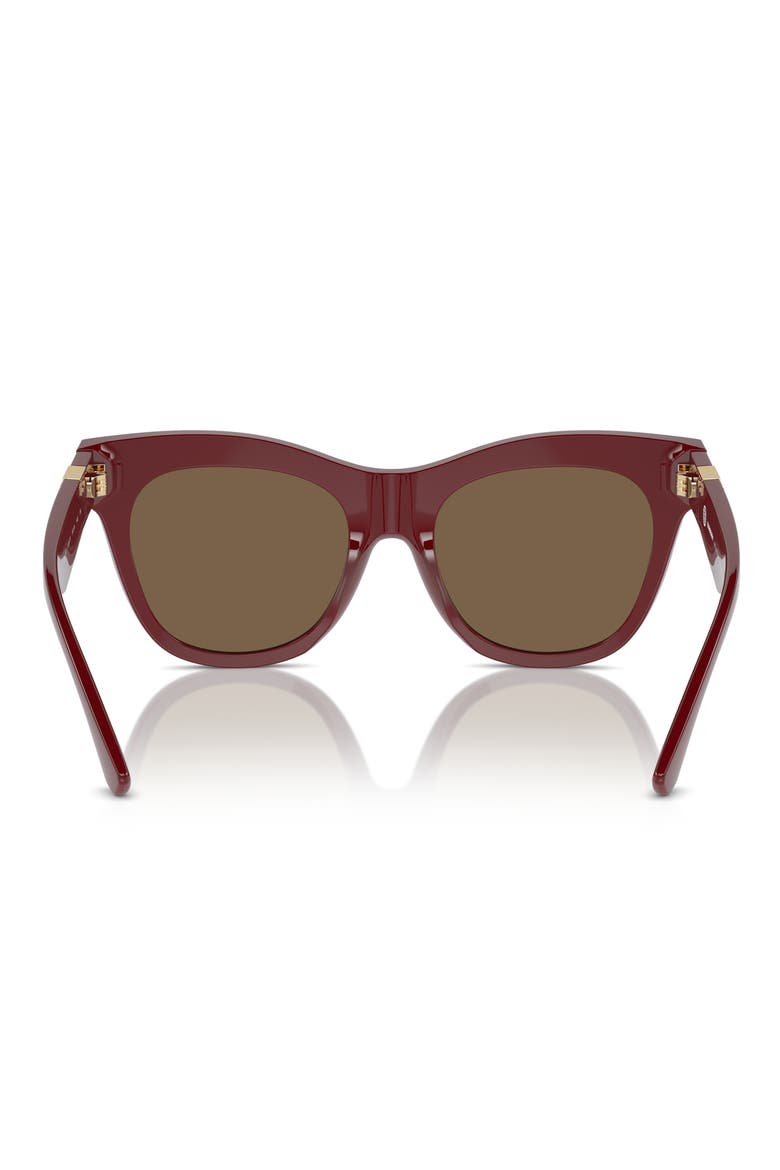 54mm Square Sunglasses, Alternate, color, BORDEAUX