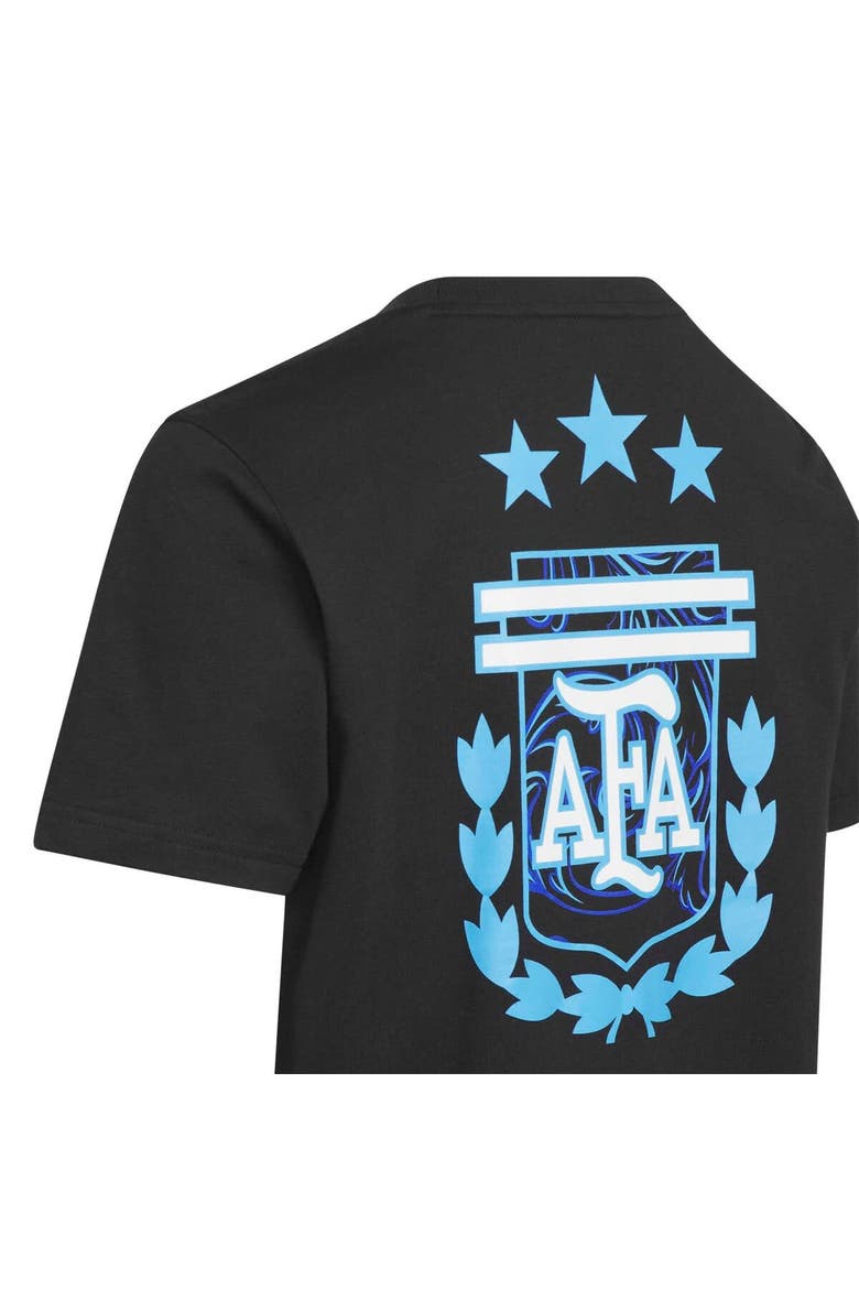 Youth adidas Black Argentina National Team 2026 Away Jersey Hook T-Shirt, Alternate, color, Black