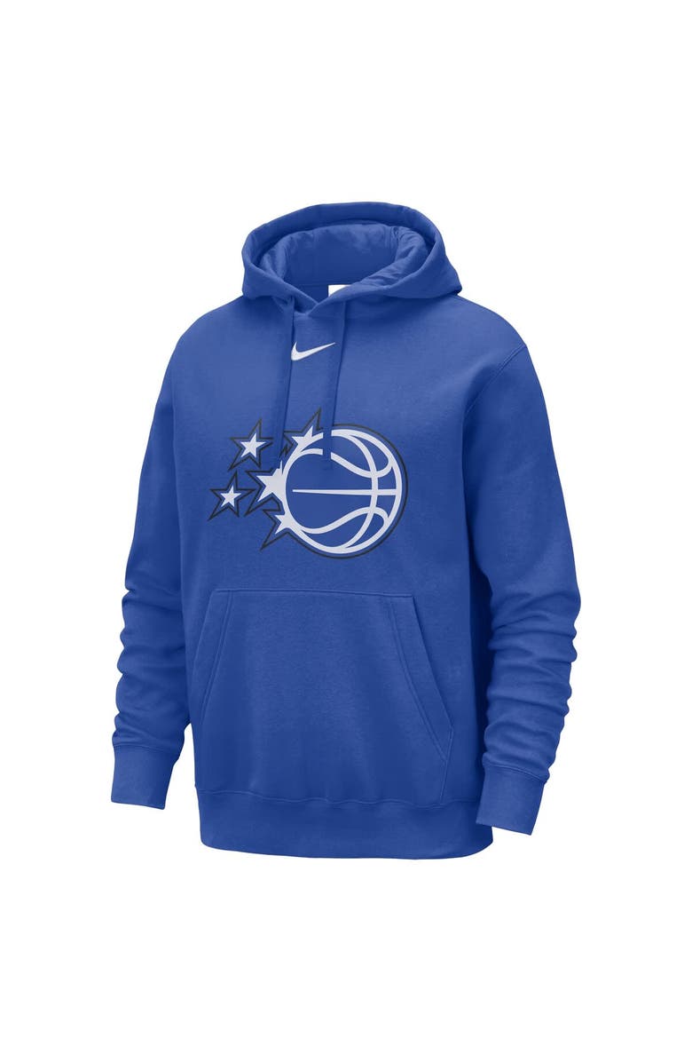 Nike Men's Nike Blue Orlando Magic Essential Logo Club Pullover Hoodie, Alternate, color, Blue