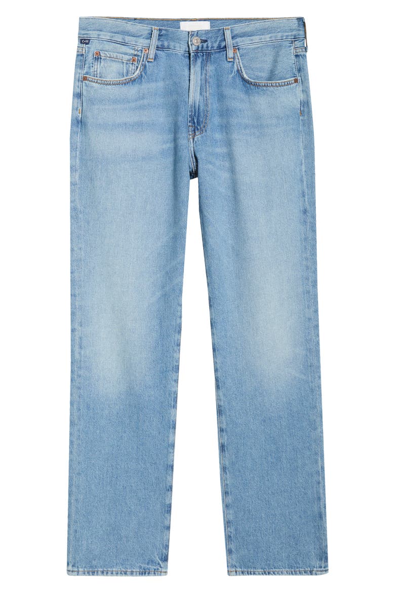 Elijah Relaxed Straight Jeans, Alternate, color, LIGHT BLUE LIGHT VINT WASH