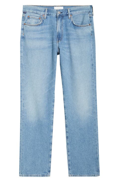 Elijah Relaxed Straight Jeans (Light Blue Light Vintage Wash)