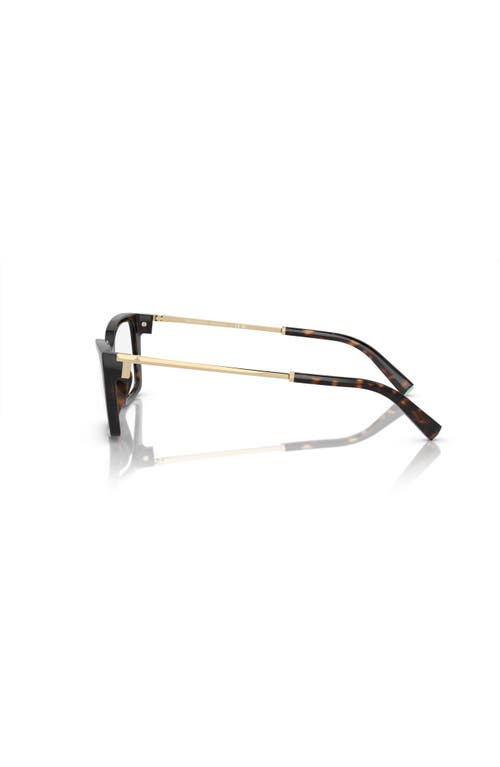 Tiffany & Co . 52mm Rectangle Optical Glasses In Brown