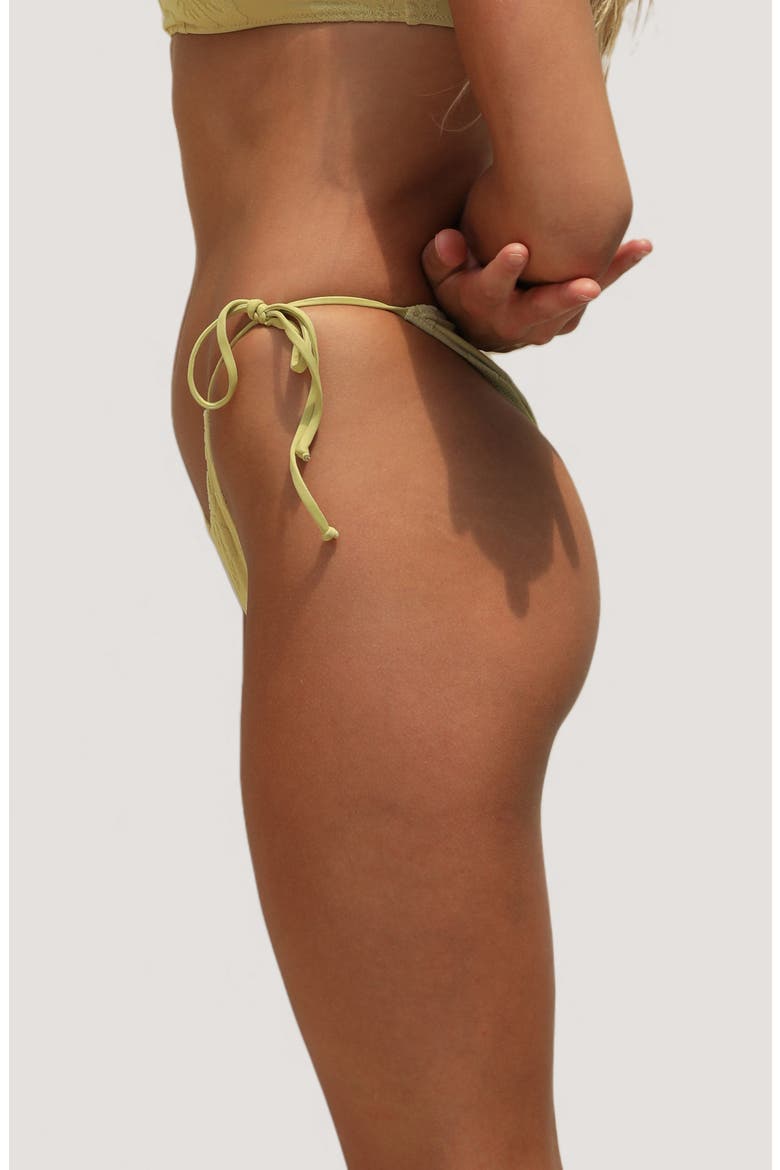 Palma Side Tie Swim Bottoms, Alternate, color, SOFT SAGE HIBISCUS TOWELING