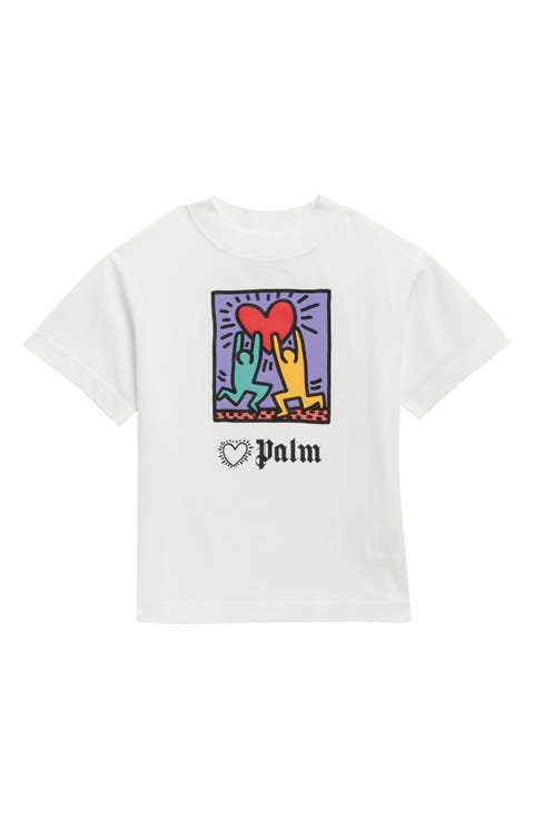 Kids' x Keith Haring Holding Heart T-Shirt