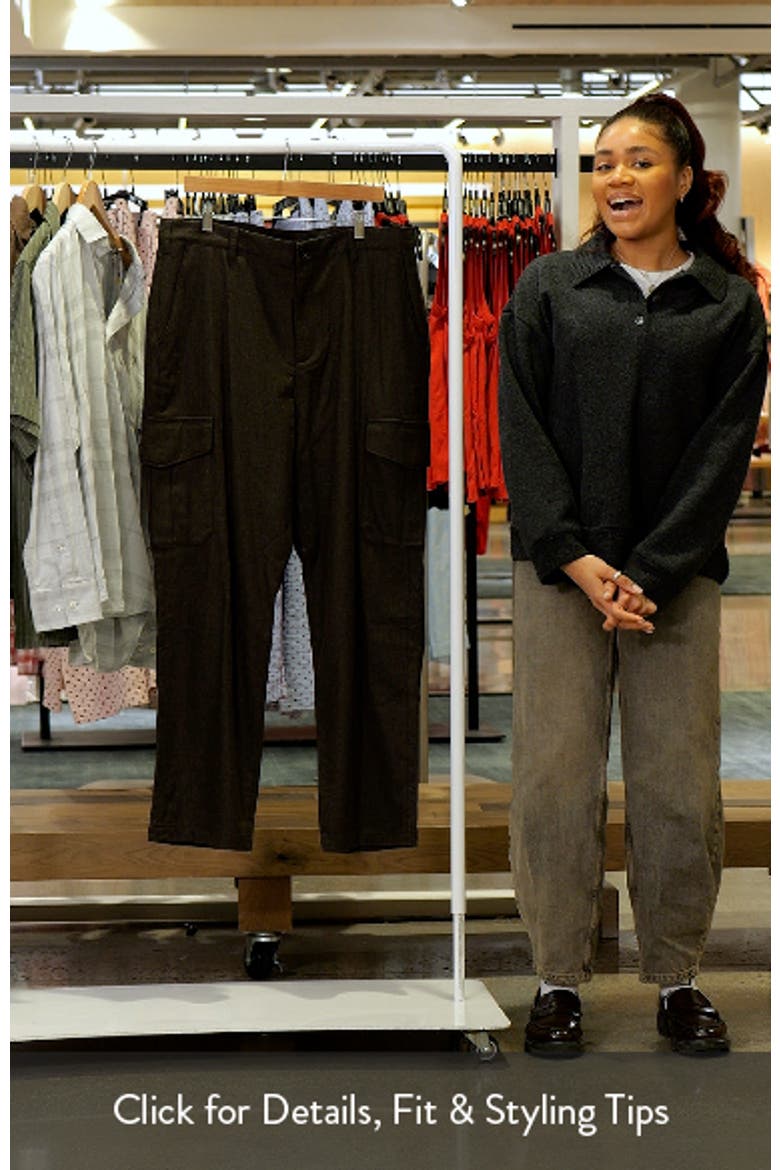 Louie Wool Blend Flannel Cargo Pants video