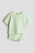 H&M 2-piece waffled cotton set