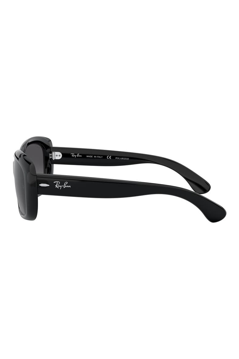 Jackie Ohh 58mm Polarized Sunglasses, Alternate, color, BLACK GREY