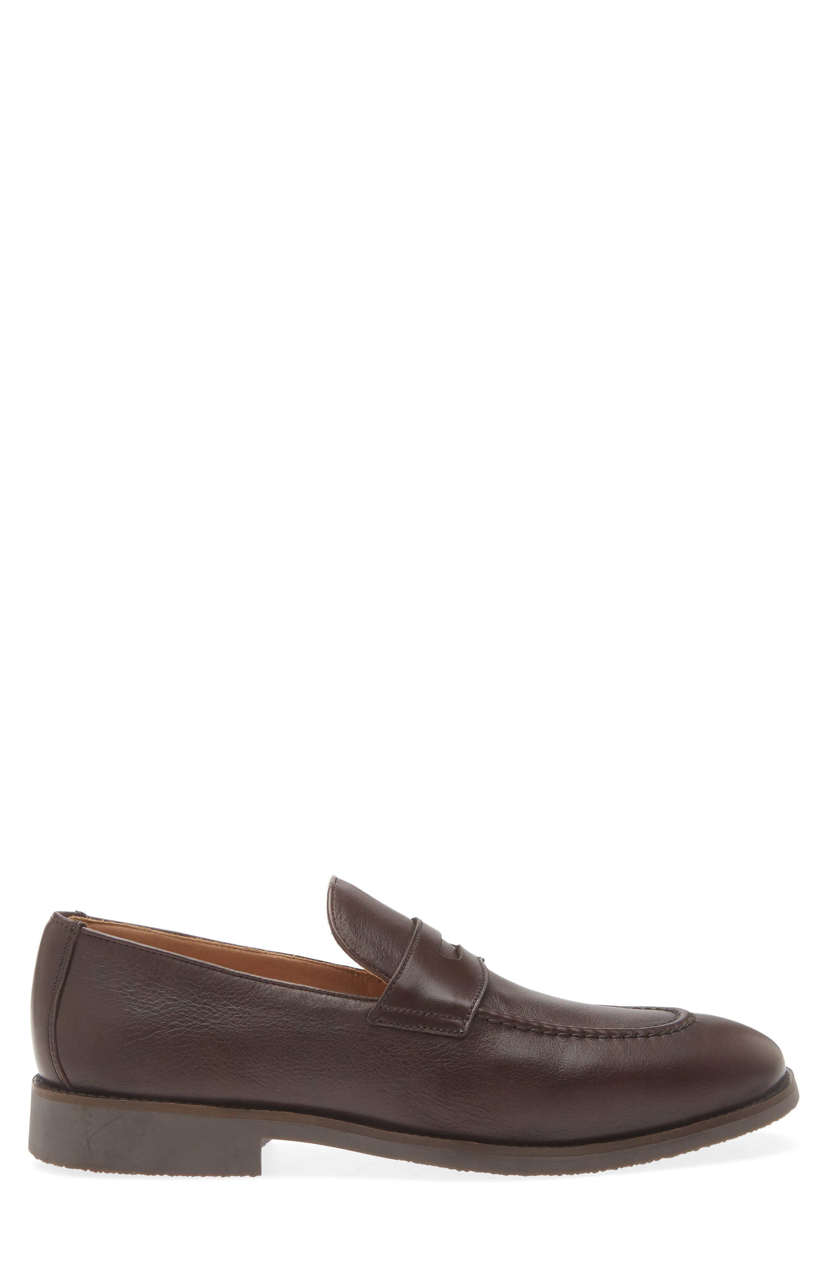 Madison Penny Loafer, Alternate, color, DARK CHOCOLATE