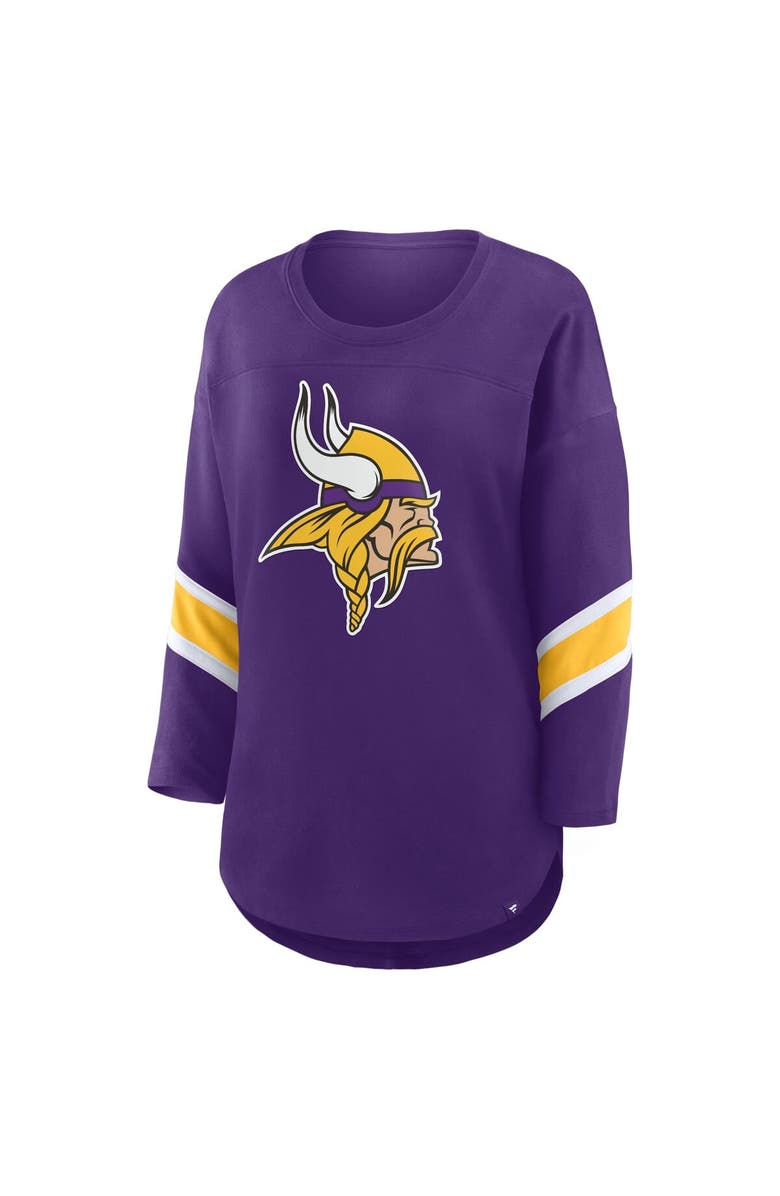 FANATICS Women's Fanatics Purple Minnesota Vikings Redzone 3/4-Sleeve T-Shirt, Alternate, color, Purple