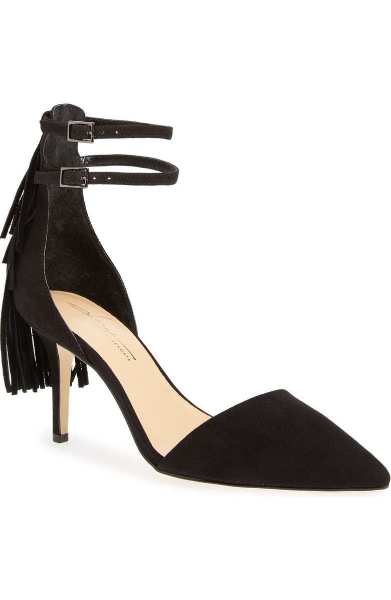 Daya by Zendaya 'Ansley' Fringe Pointy Toe Pump, Main, color,
