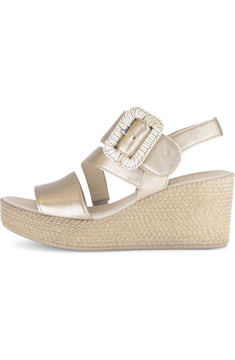 Gabor 84.771 Platform Wedge Sandal, Alternate, color, Champagne