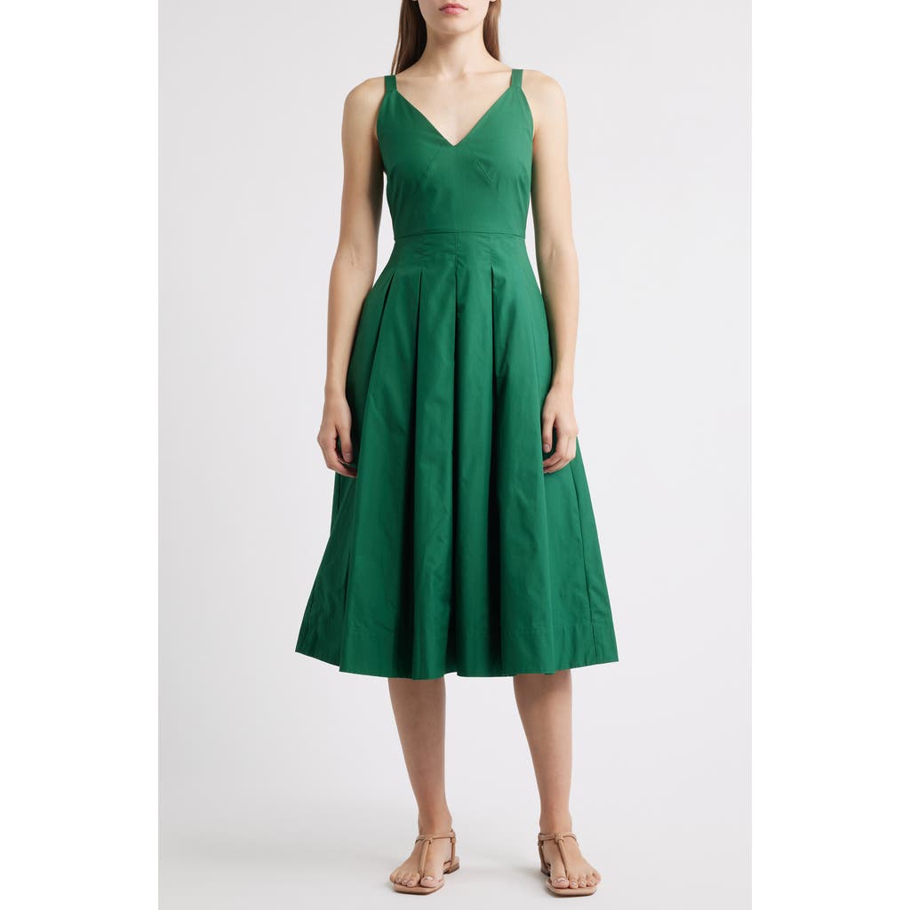 Alex Mill Abby Cotton Poplin Dress in Malachite  product