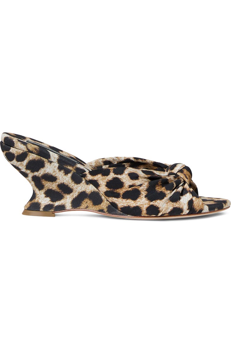 Loeffler Randall Marsy Angled Wedge Sandal, Alternate, color, Leopard