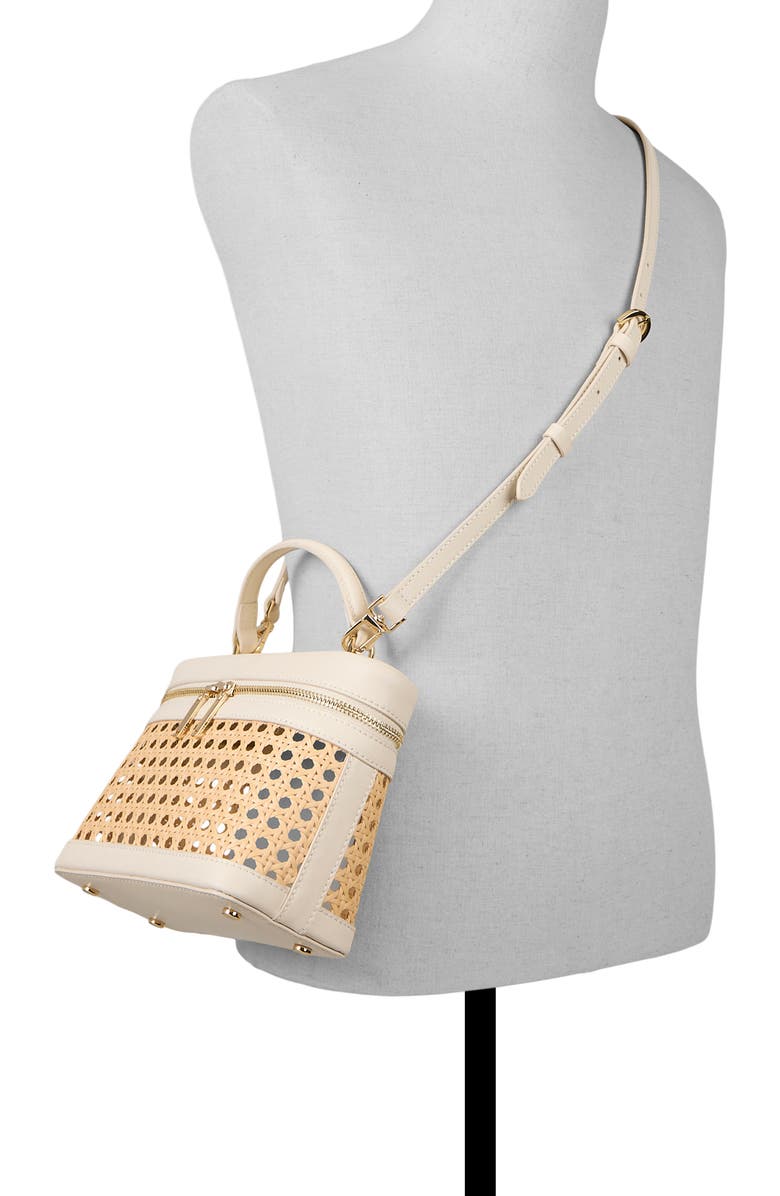 Ted Baker Tia Woven Satchel, Alternate, color, Natural