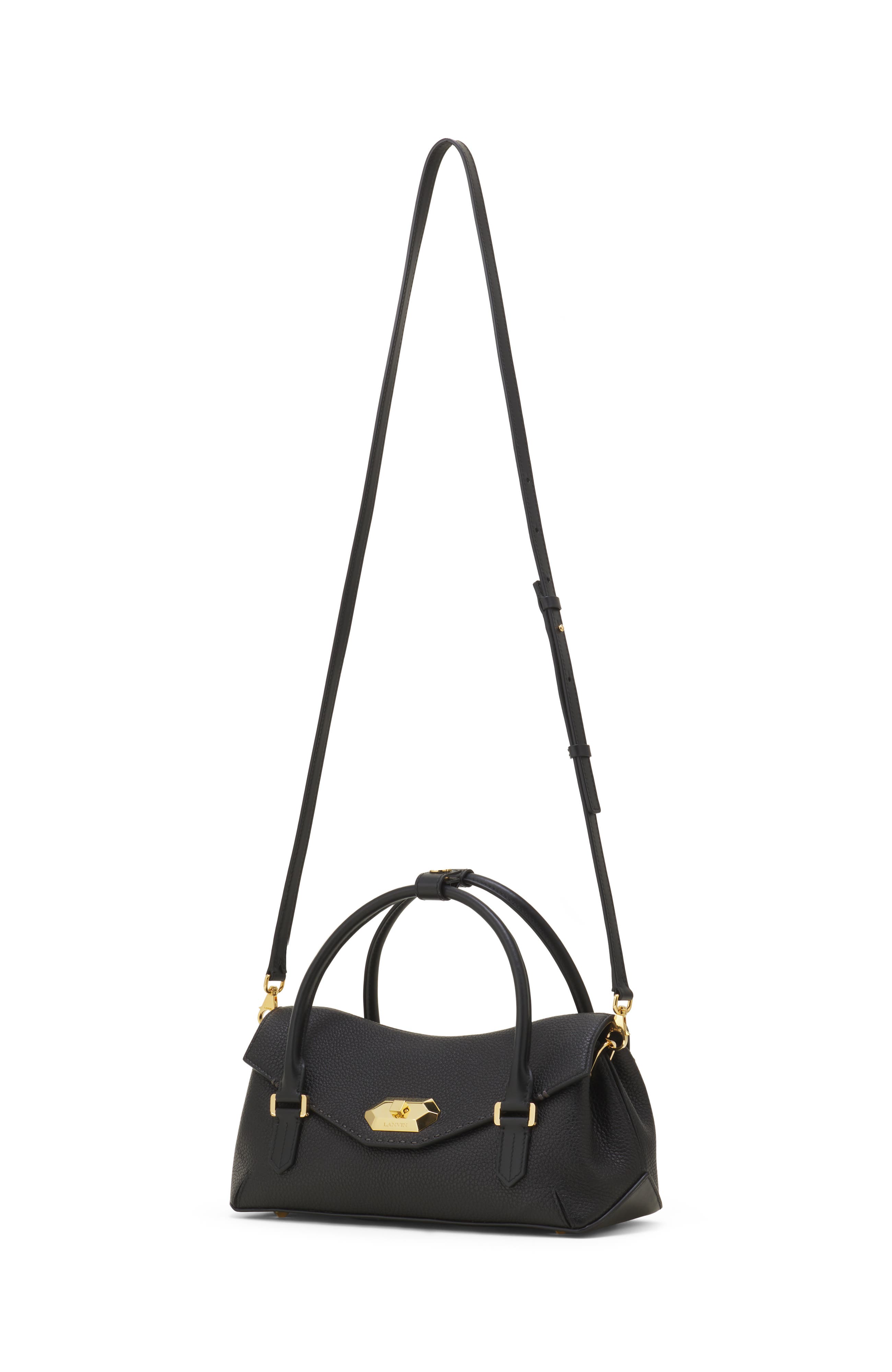 Le Confident By Lanvin 26 Leather Bag, Alternate, color, Black
