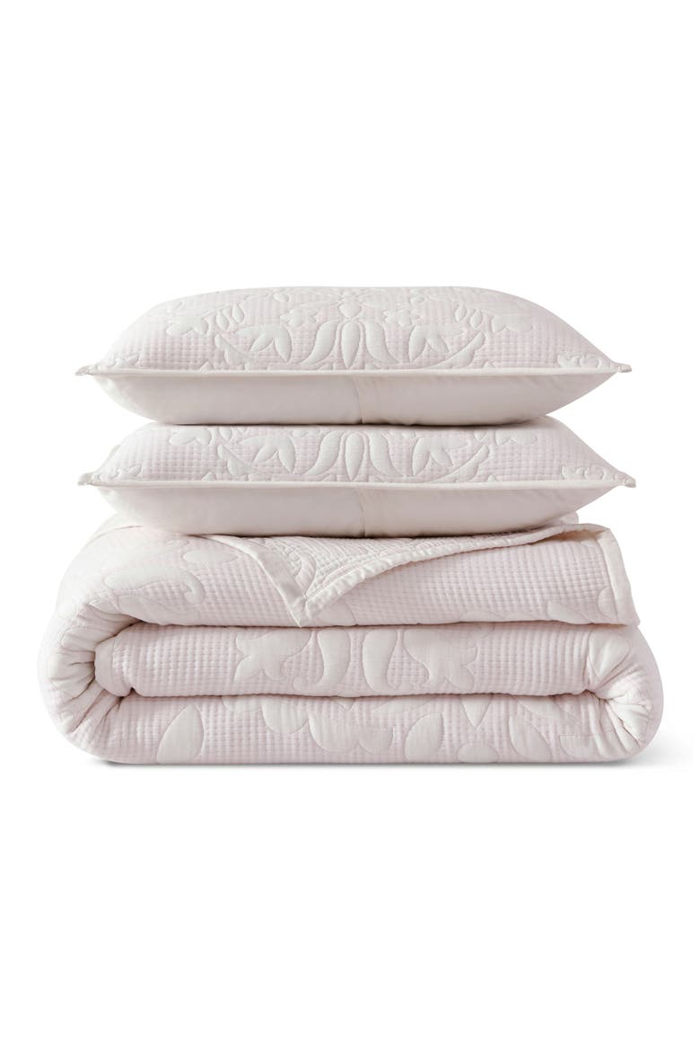 Medallion Floral Comforter & Shams Set, Main, color, BLUSH