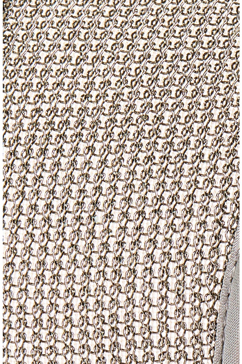 Wide Metallic Mesh Headband, Alternate, color, SILVER
