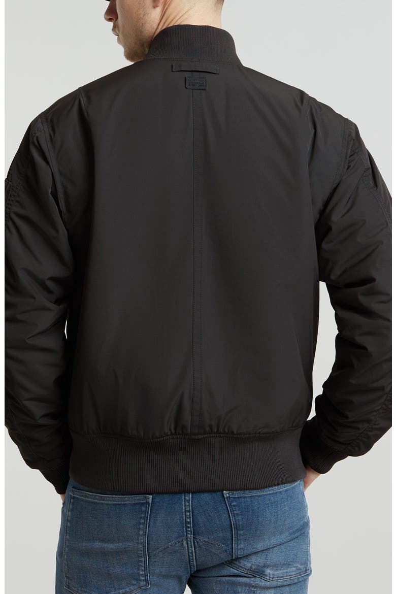Flight GA-1 Padded Bomber Jacket, Alternate, color, NEO-BLACK