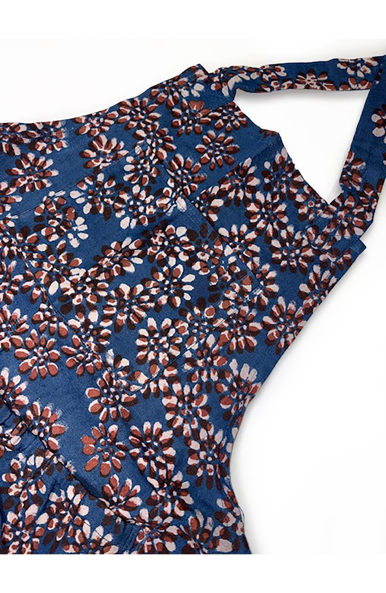 Ichcha Indigo Block Print Apron, Alternate, color, Indigo