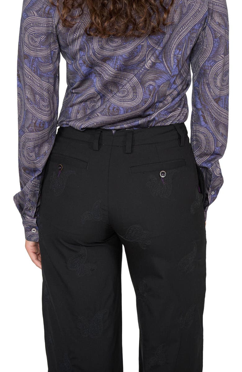 Lords of Harlech Phoebe Wide Leg Tailored Pant, Alternate, color, Black