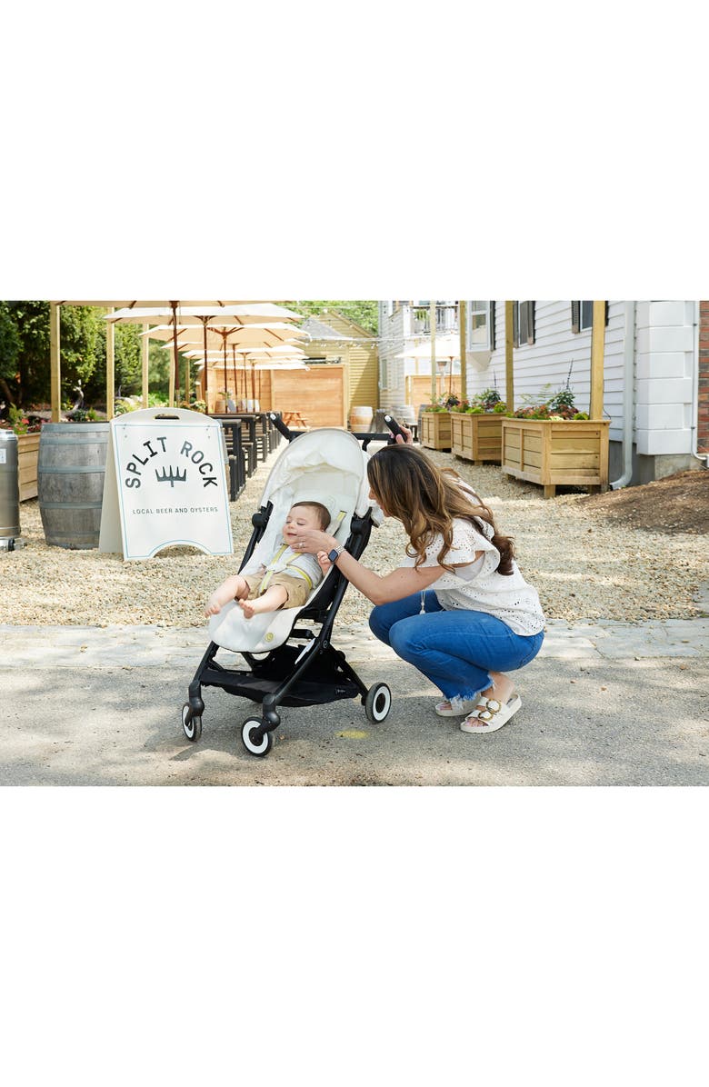 CYBEX Libelle 2 Ultracompact Lightweight Travel Stroller, Alternate, color, Seashell Beige