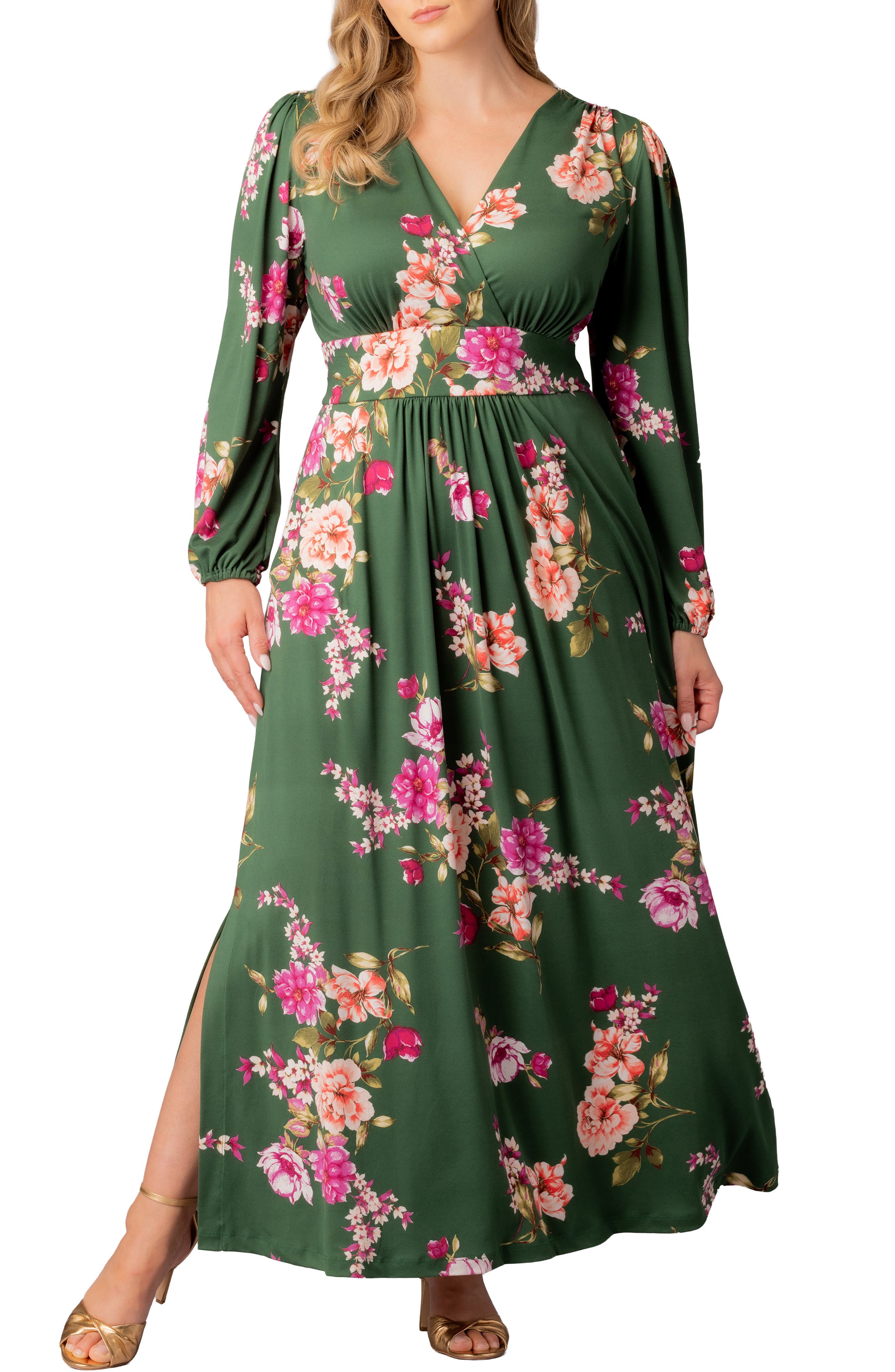 GREEN FLORAL PRINT