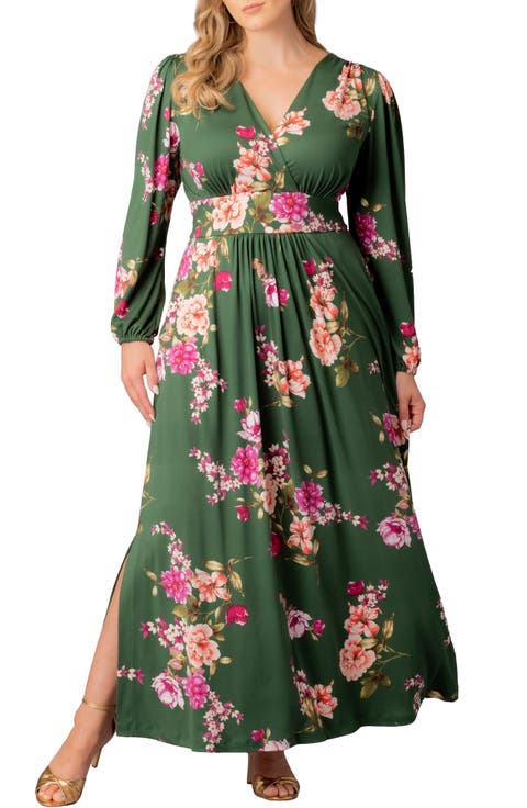 Kelsey Long Sleeve Maxi Dress (Plus)