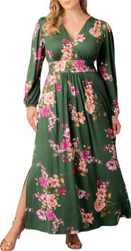 Kiyonna Kelsey Long Sleeve Maxi Dress