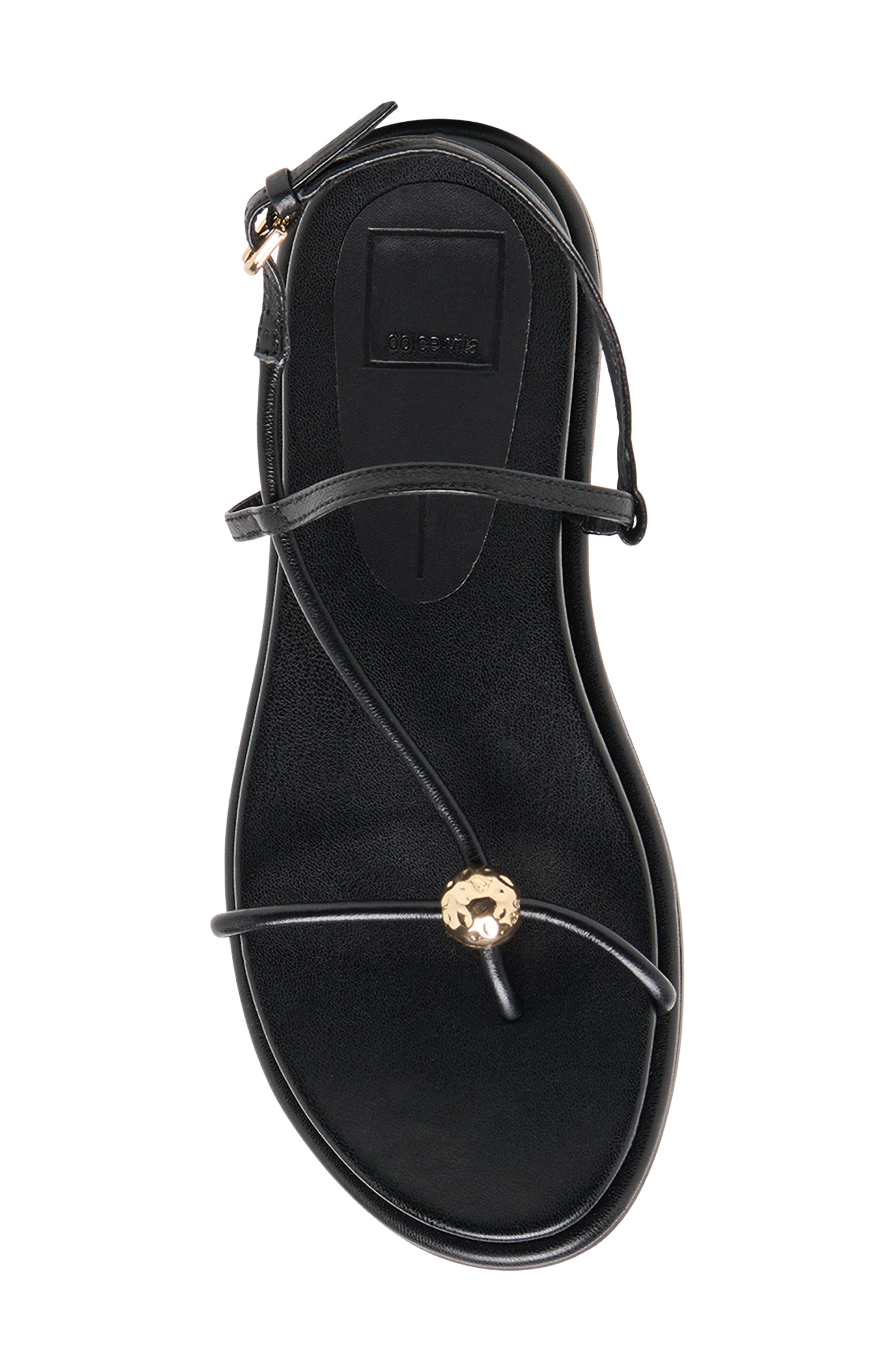 Dolce Vita Deane Strappy Sandal, Alternate, color, Black Leather