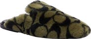 COACH Signature Monogram Genuine Shearling Slipper