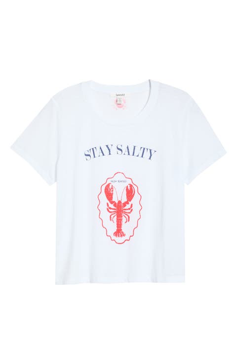 Stay Salty Graphic Cotton Blend T-Shirt