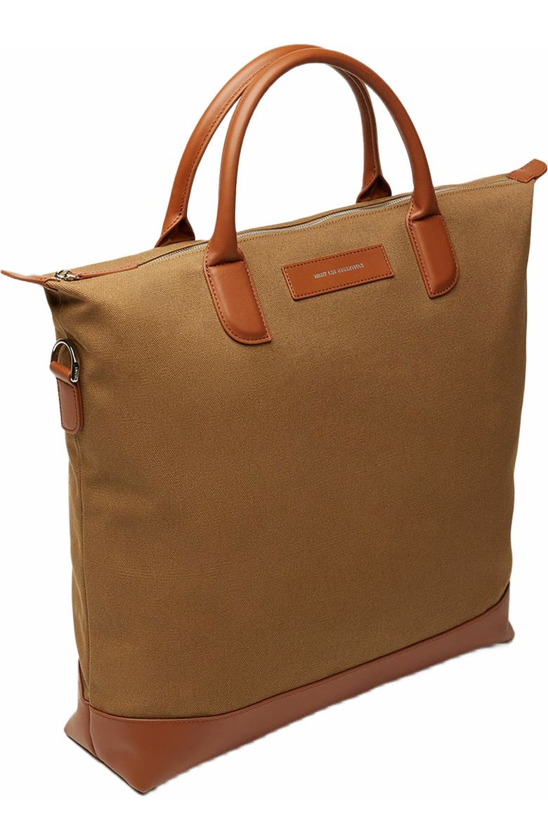 Want Les Essentiels O'Hare Organic Cotton Canvas Tote, Alternate, color, Dark Camel