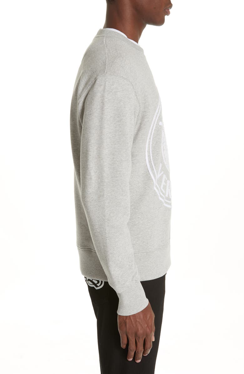 VERSUS Versace Appliqué Lion Logo Sweatshirt, Alternate, color, 