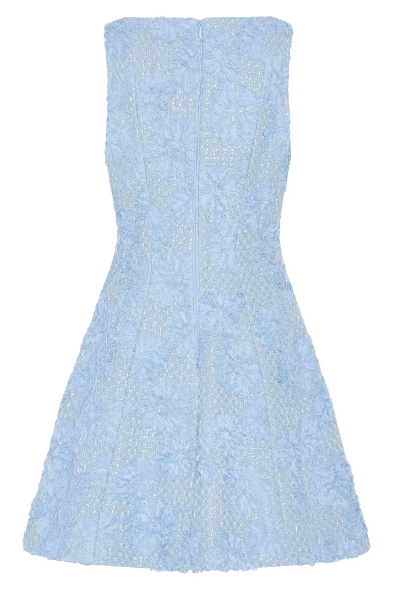 Minna Tweed Minidress, Alternate, color, LIGHT BLUE