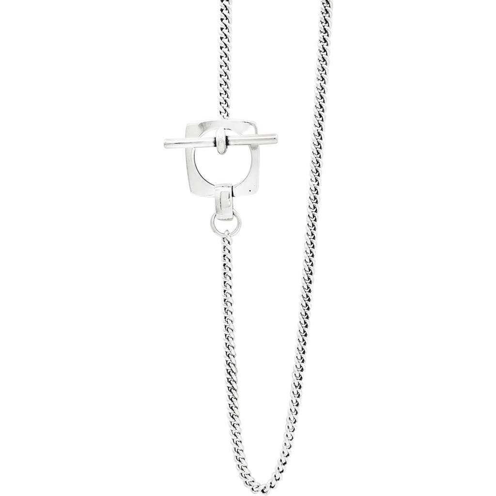 Cxc Aldaba Sliding Necklace In Metallic