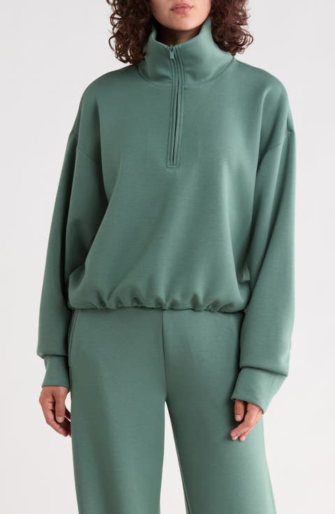 Whisper Knit Half Zip Sweatshirt