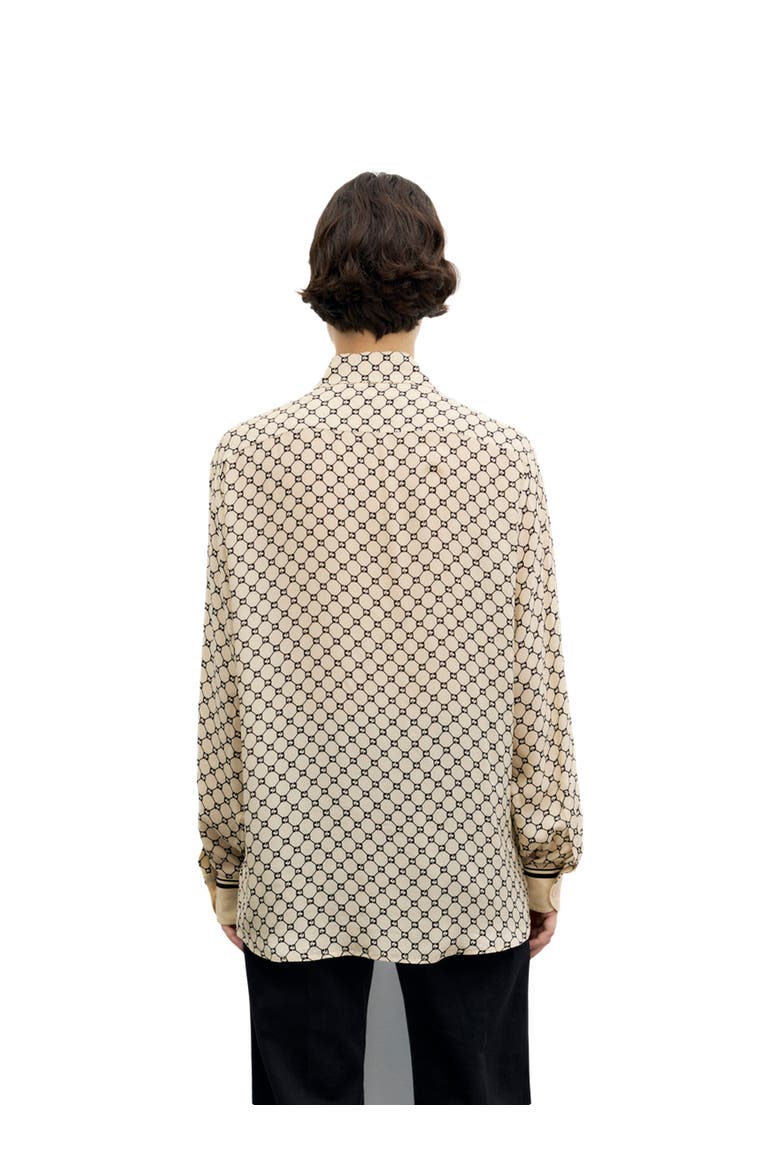 Jimi Geometric Fluid Shirt, Alternate, color, Ecru