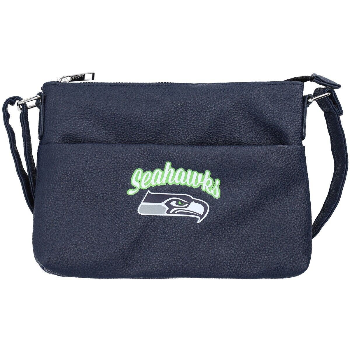 FOCO Women's FOCO Seattle Seahawks Logo Script Crossbody Handbag, Main, color, 