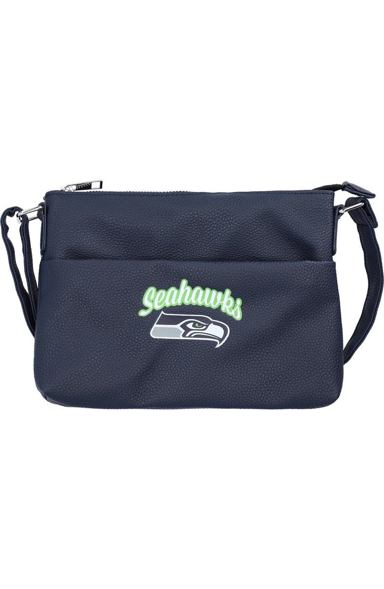 FOCO Women's FOCO Seattle Seahawks Logo Script Crossbody Handbag, Main, color,